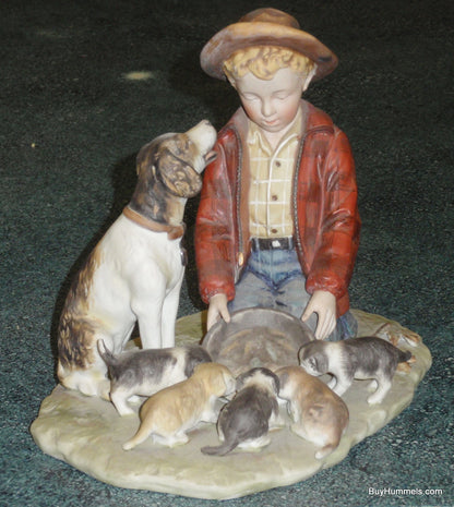 Gorham "Pride Of Parenthood" Norman Rockwell “A Boy and His Dog” Figurine Four Seasons Fall