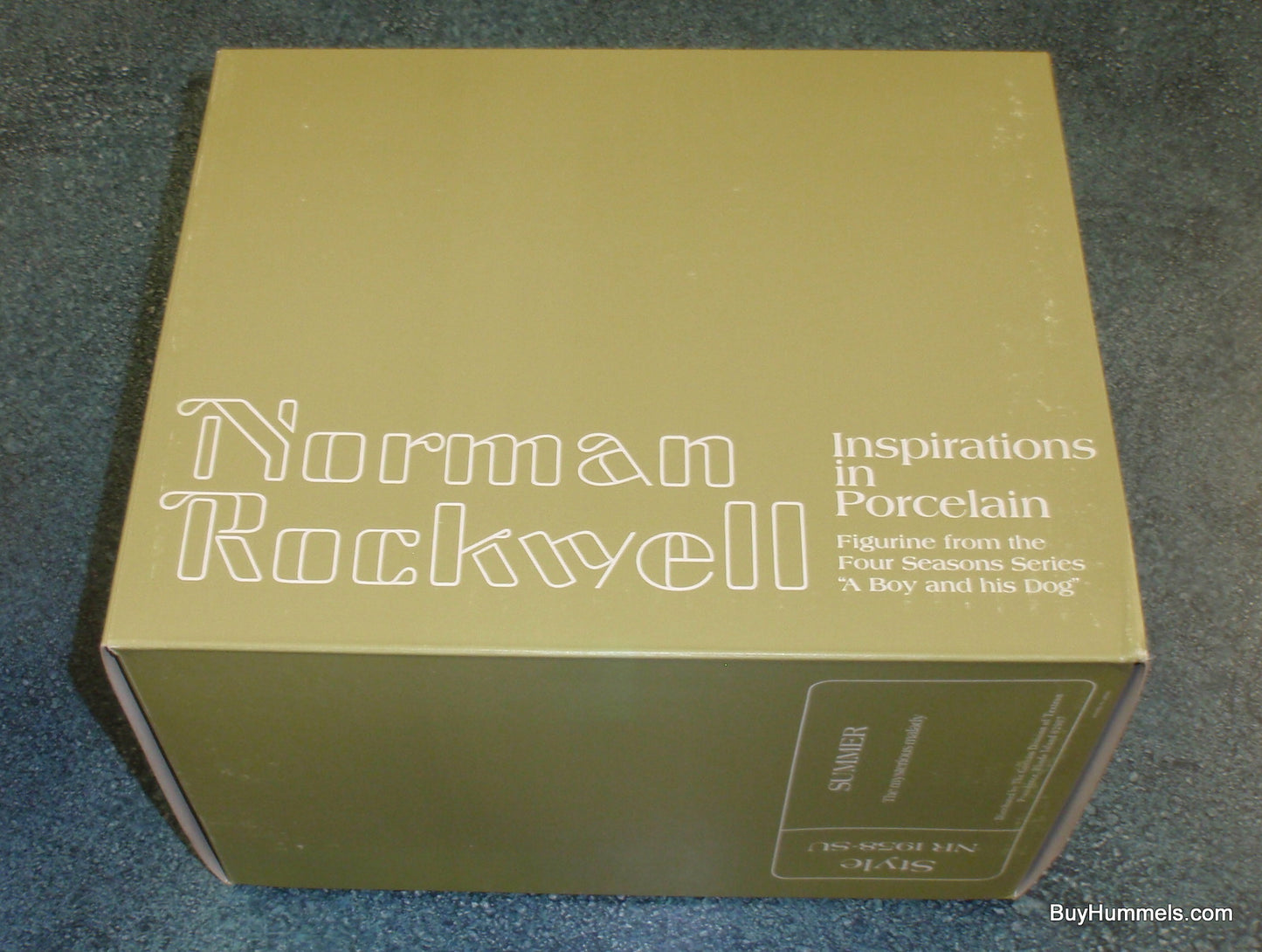 Gorham Norman Rockwell "Mysterious Malady" Four Seasons Boy With Dog Summer Edition With Original Box