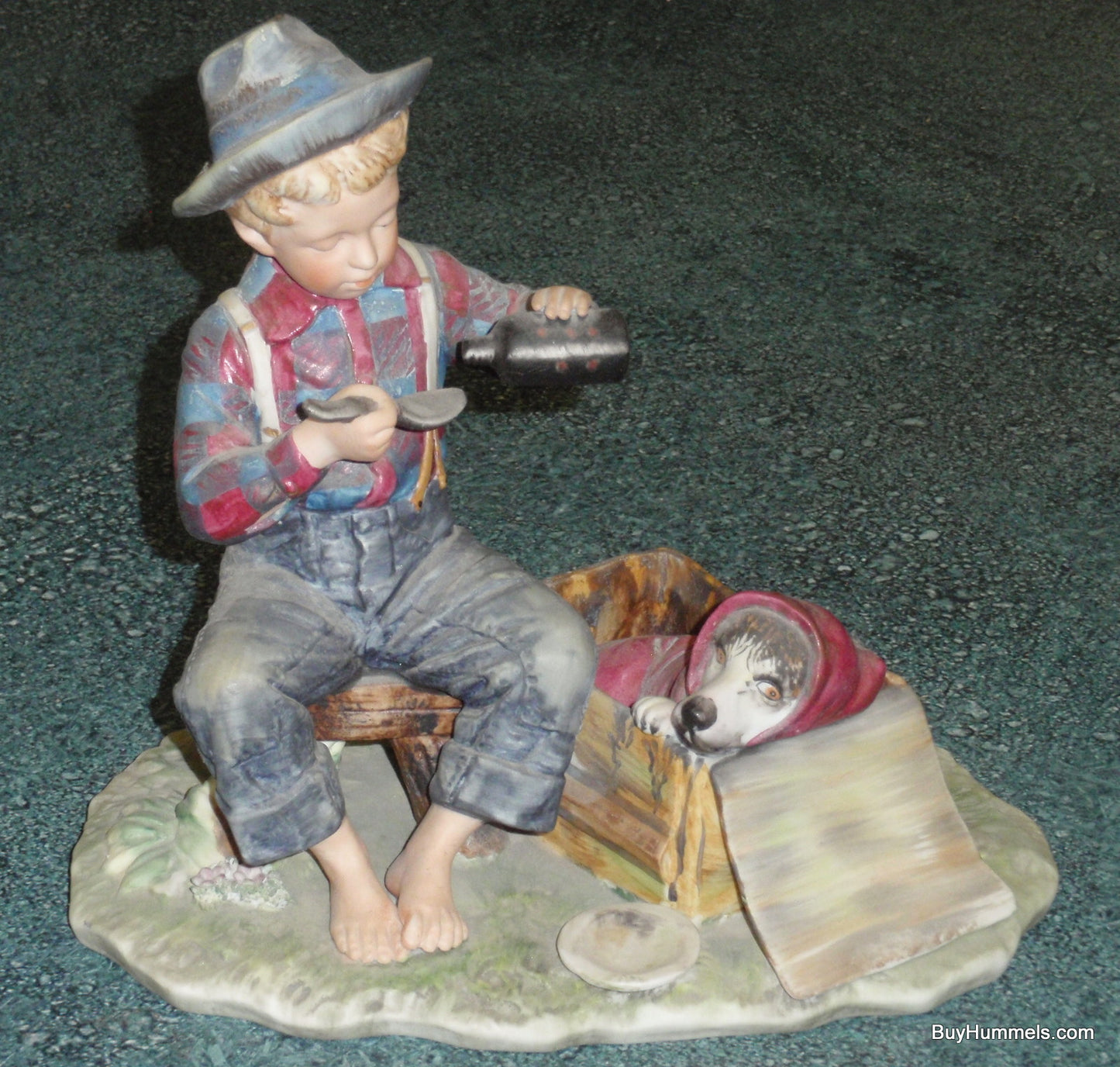 Gorham Norman Rockwell "Mysterious Malady" Four Seasons Boy With Dog Summer Edition With Original Box