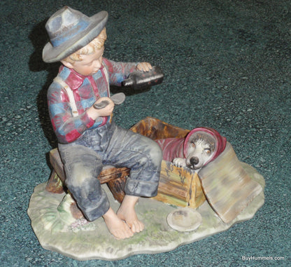 Gorham Norman Rockwell "Mysterious Malady" Four Seasons Boy With Dog Summer Edition With Original Box