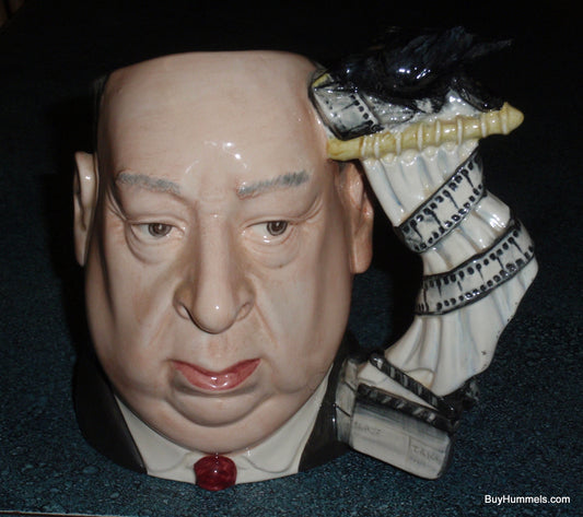 Alfred Hitchcock Royal Doulton Character Jug D6987 With The Birds Handle