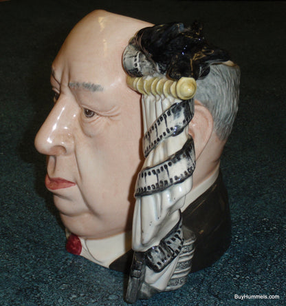 Alfred Hitchcock Royal Doulton Character Jug D6987 With The Birds Handle