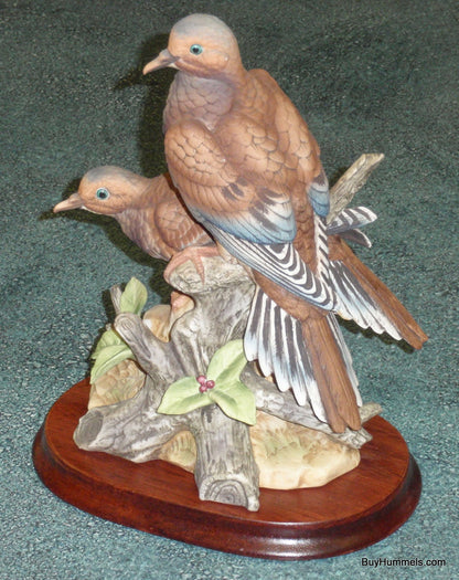 VINTAGE MOURNING DOVES ANDREA BY SADEK COLLECTIBLE BIRD FIGURINE BIRDWATCHER GIFT