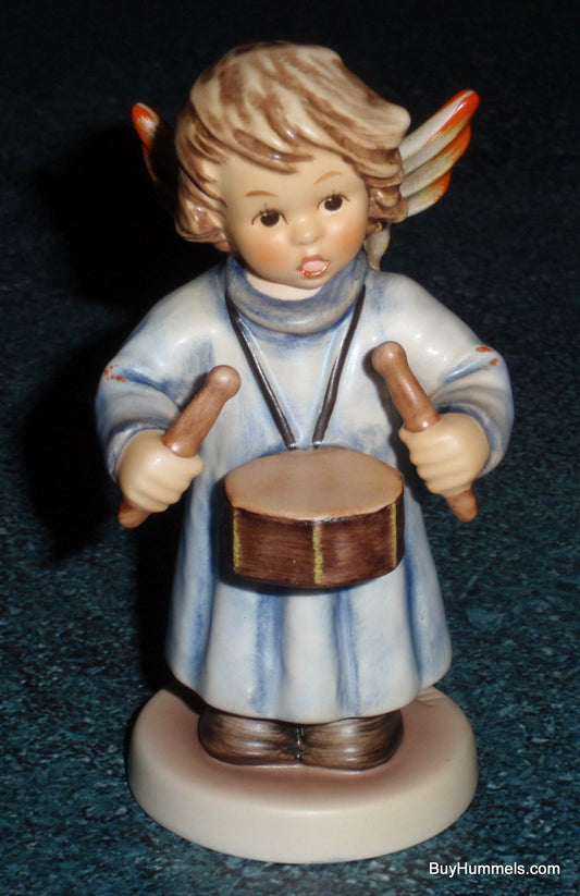 Goebel Hummel "Celestial Drummer" Angel Figurine #2096/C TMK8 First Issue Millennium 2000 Excellent Condition