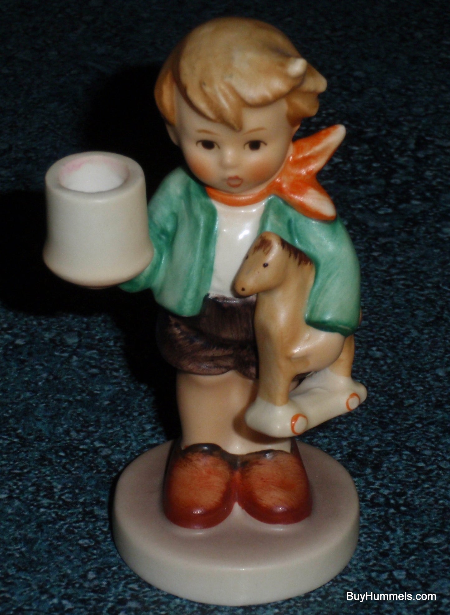 Boy With Horse #117 Goebel Hummel Candle Holder - Cute Collectible Gift!