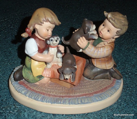 Hummel Danbury Mint Figurine "Puppy Surprise" - Adorable Gift!