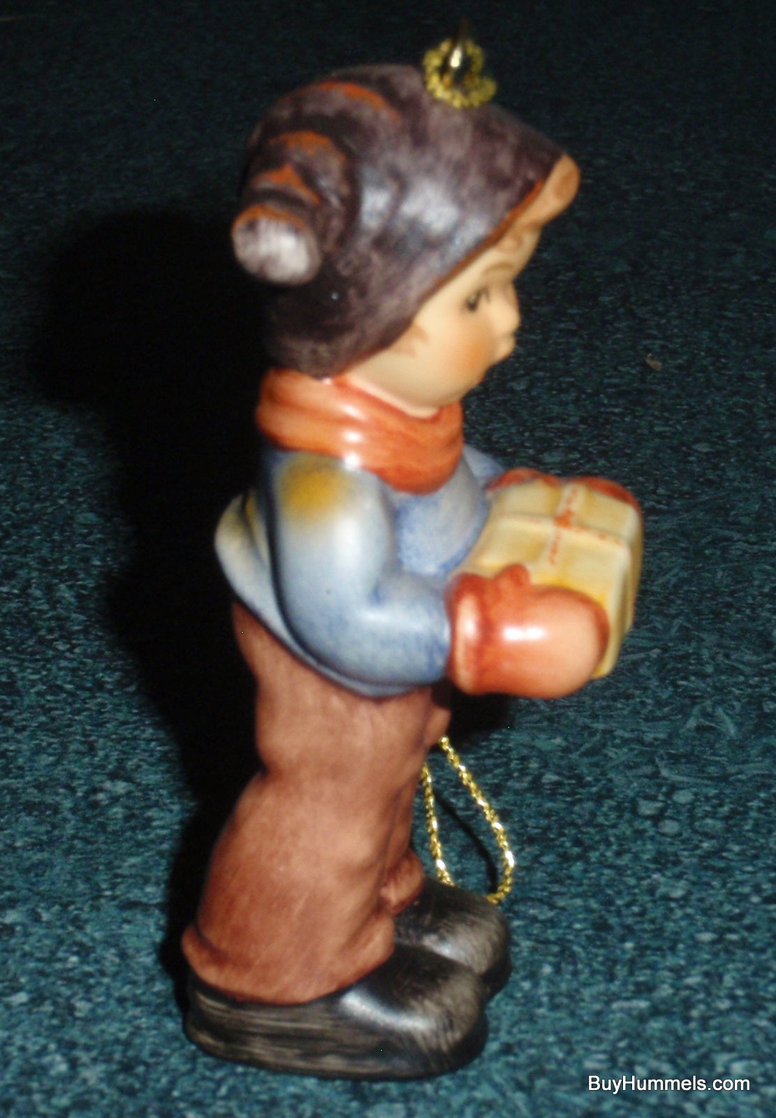 Goebel M.I. Hummel For Me? Ornament Boy with Christmas Gift 2067/B/O - CUTE GIFT