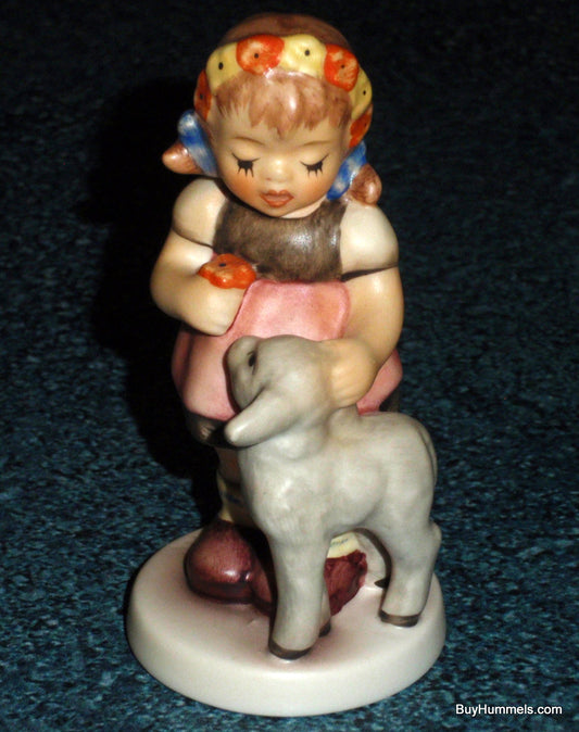 Goebel Hummel Figurine "Springtime Friends" #2230 - Girl With Flower And Baby Lamb!