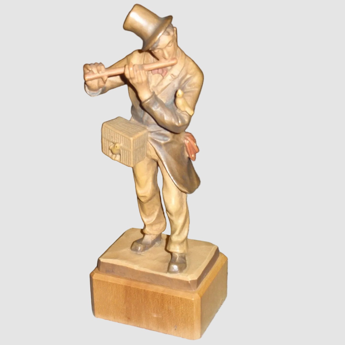 "Man Flutist" ANRI Woodcarving Figurine #52220/13 - Musician (7")