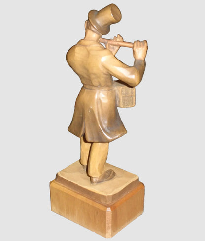 "Man Flutist" ANRI Woodcarving Figurine #52220/13 - Musician (7")