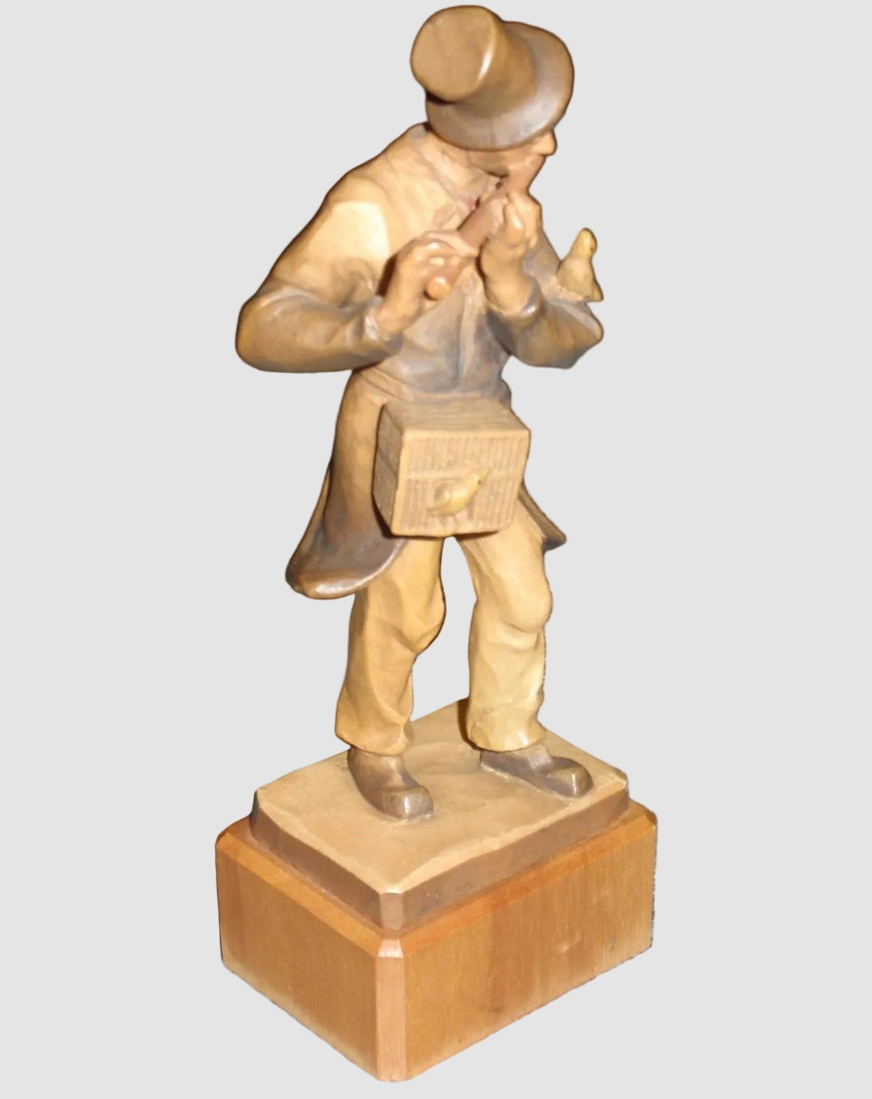 "Man Flutist" ANRI Woodcarving Figurine #52220/13 - Musician (7")