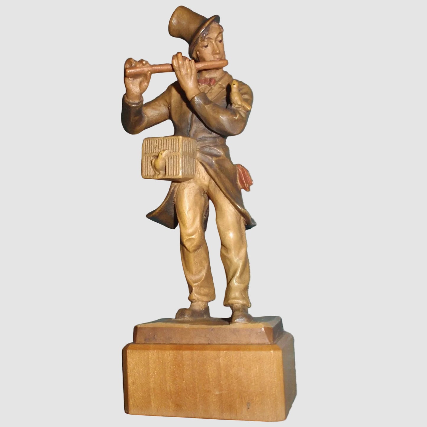 "Man Flutist" ANRI Woodcarving Figurine #52220/13 - Musician (7")