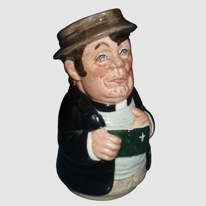"The Clergyman" Rev. Cassock Royal Doulton Character Toby Jug D6702 (4")