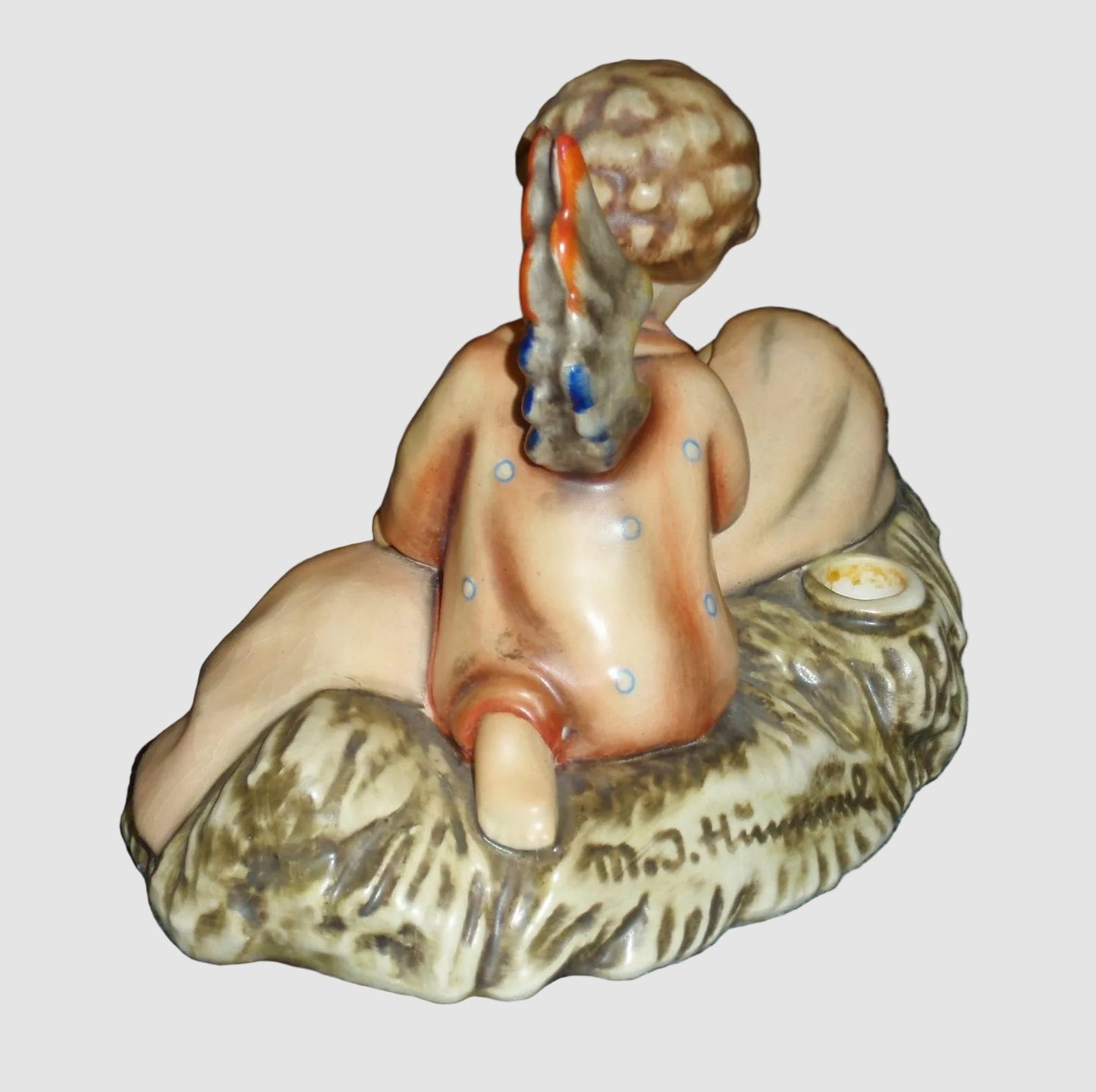 "Angelic Sleep" Goebel Hummel Figurine Candleholder #25 - (3.75")