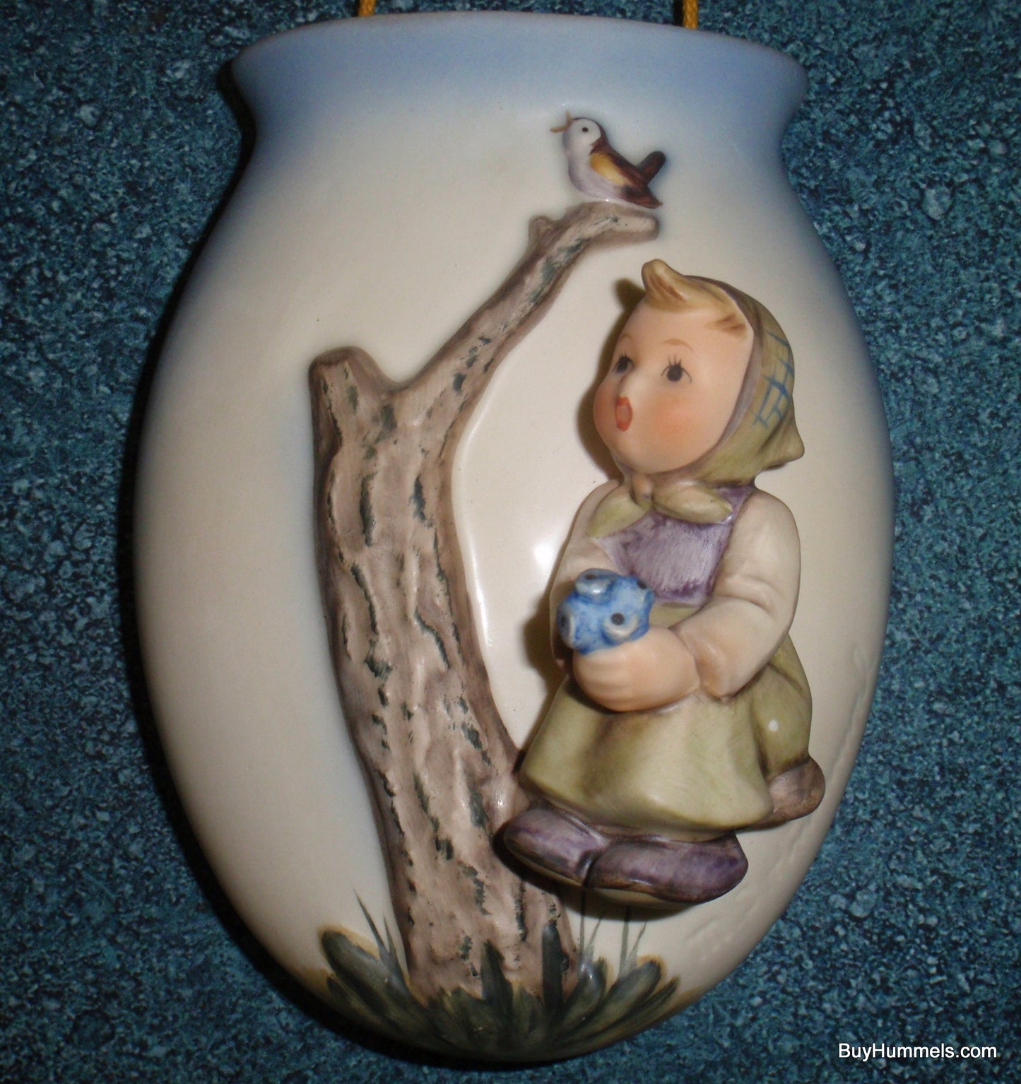 "Girl In Tree" Goebel Hummel Hanging Wall Vase Pokcet Figurine #360/C