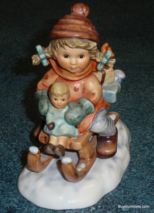 Goebel Hummel Christmas Delivery 2014/I Girl with Sled Figurine Helmut Fischer