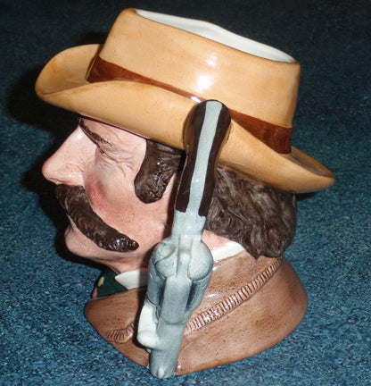 Royal Doulton "Wyatt Earp" Character Jug – D6711 (Wild West Collection)