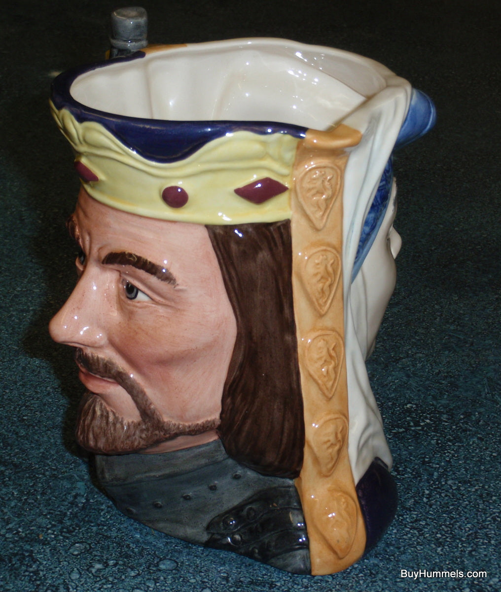 "King Arthur And Guinevere" Royal Doulton Large Character Jug D6836