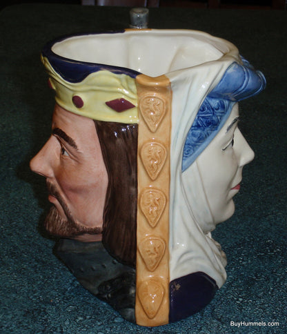 "King Arthur And Guinevere" Royal Doulton Large Character Jug D6836