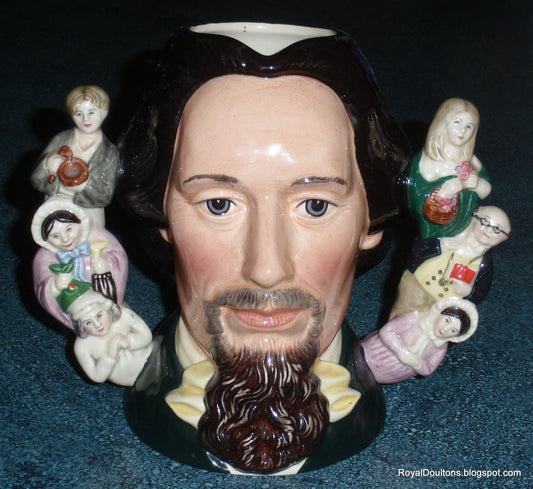 Rare Royal Doulton Charles Dickens D6939 Double Handle Character Toby Jug. Limited Edition of 2500 (1993). Excellent condition. Shop the collection today!