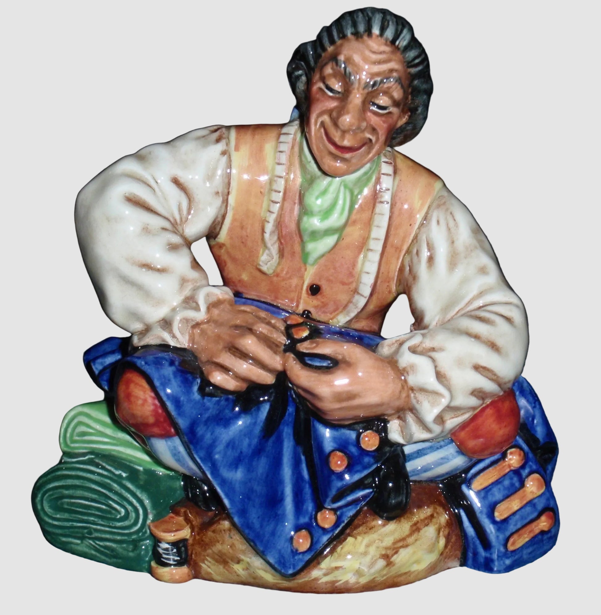 Royal Doulton The Tailor Figurine HN2174 Mary Nicoll Man Fixing Garment Occupations Vintage England Bone China
