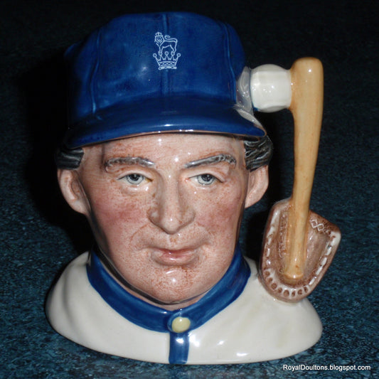 "The Baseball Player" Royal Doulton Character Toby Jug D6878