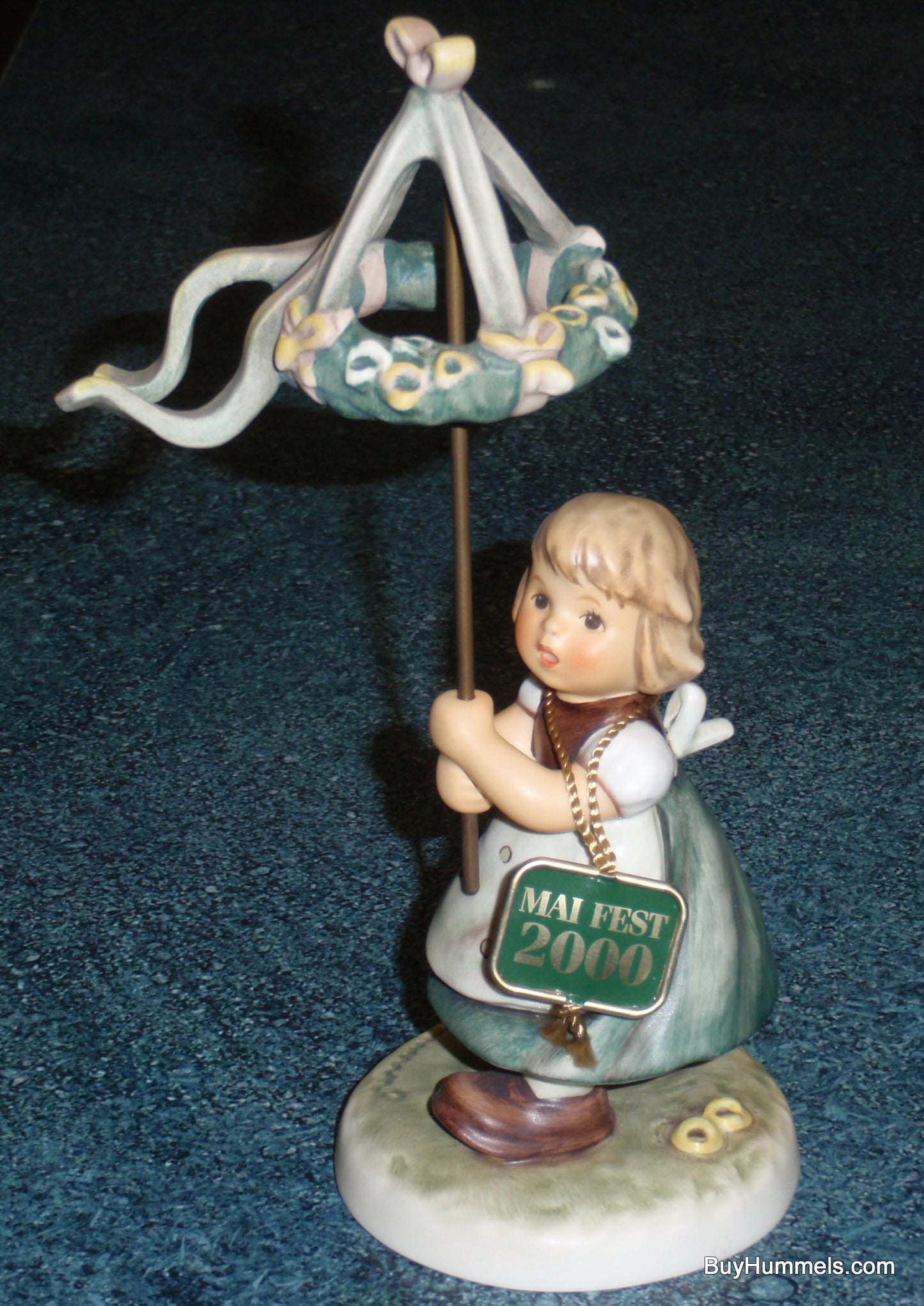 Goebel Hummel 791 May Dance Girl Holding Flower Maypole Figurine