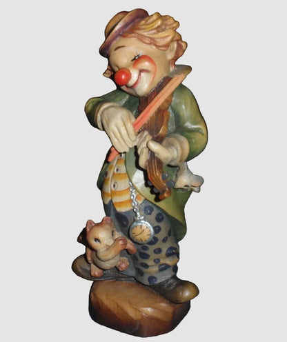 "Circus Serenade" ANRI Woodcarving Figurine #55560 - Signed Ulrich Bernardi (6")