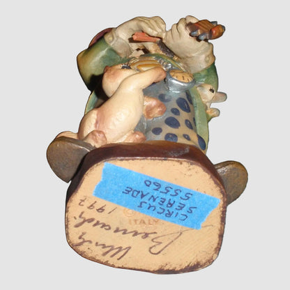 "Circus Serenade" ANRI Woodcarving Figurine #55560 - Signed Ulrich Bernardi (6")
