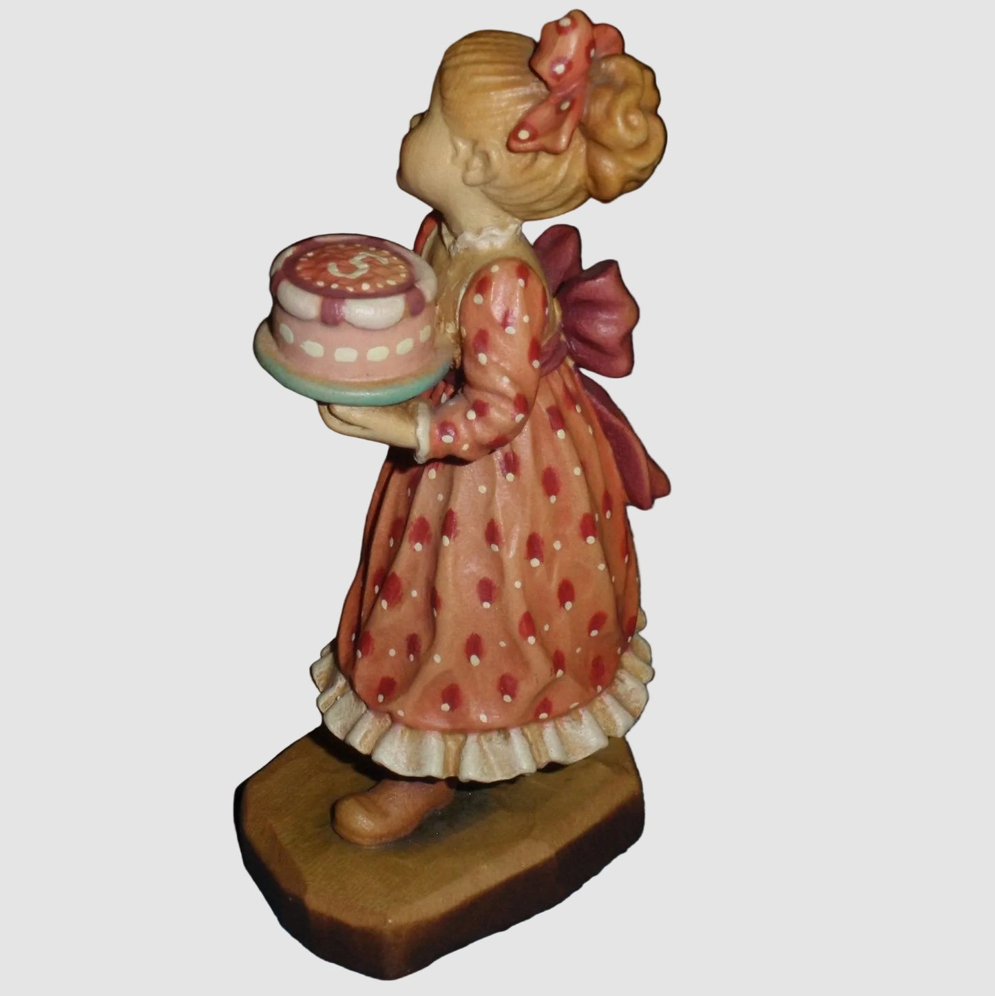 "Make A Wish" ANRI Sarah Kay Woodcarving Figurine #655101 - Birthday Set (4.5")