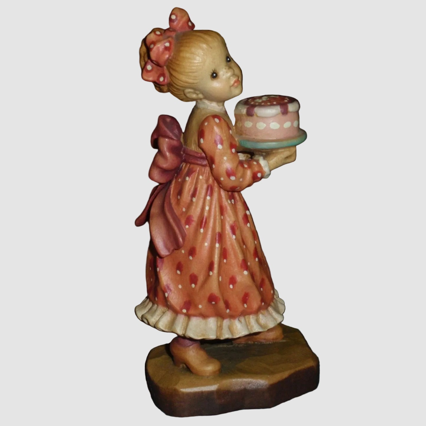 "Make A Wish" ANRI Sarah Kay Woodcarving Figurine #655101 - Birthday Set (4.5")