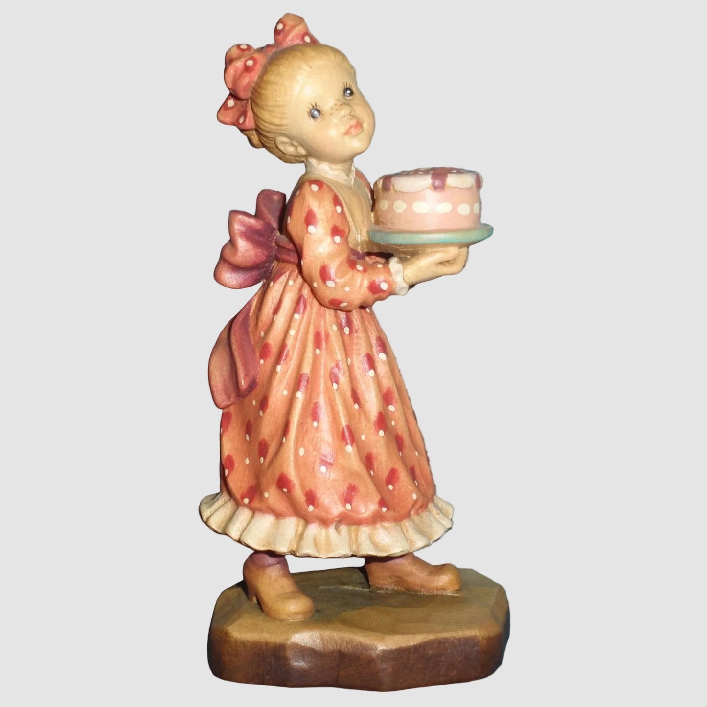 "Make A Wish" ANRI Sarah Kay Woodcarving Figurine #655101 - Birthday Set (4.5")