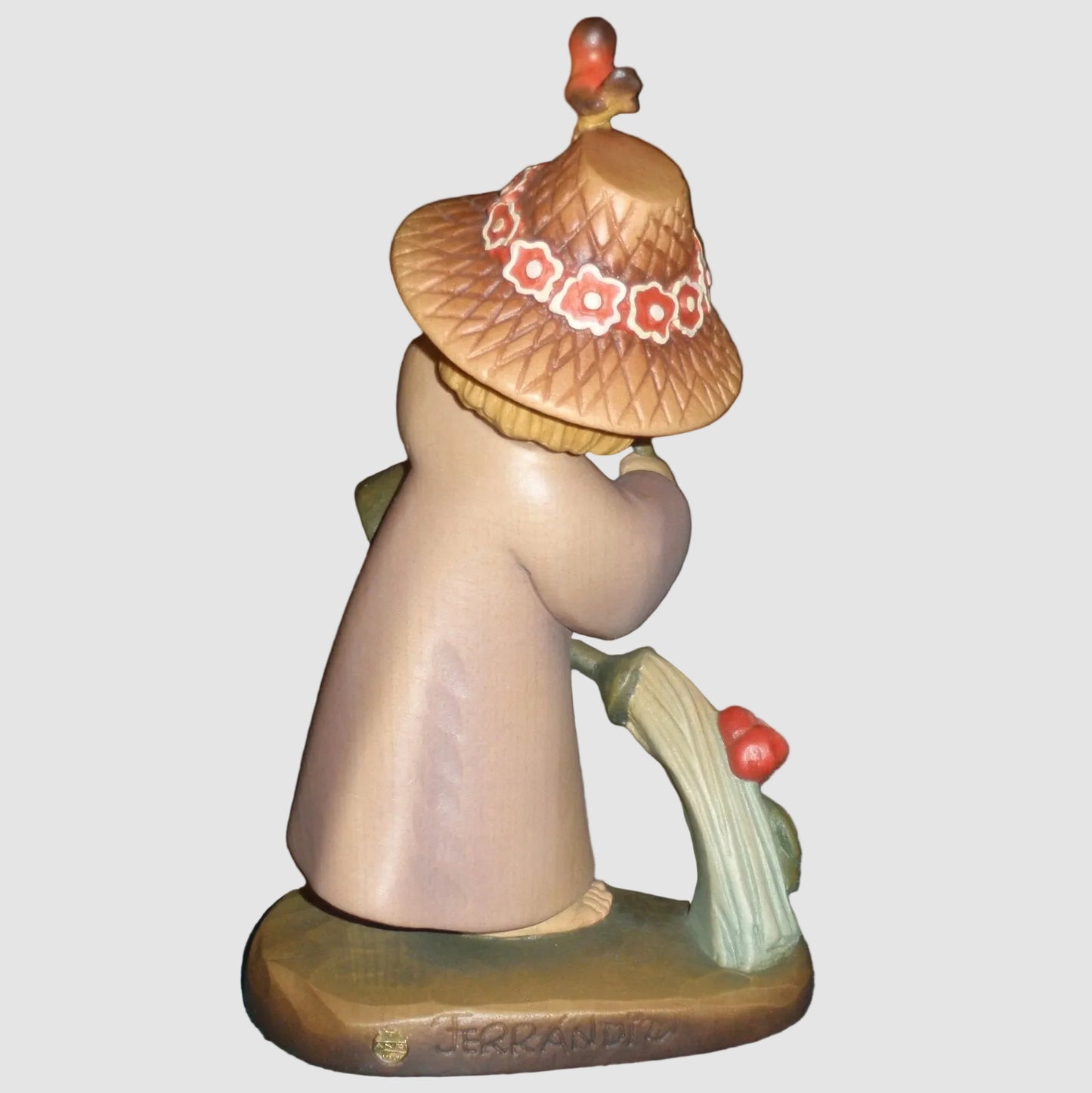 "The Gardener" ANRI Woodcarving Figurine - Artist Proof Signed Bernardi (7")