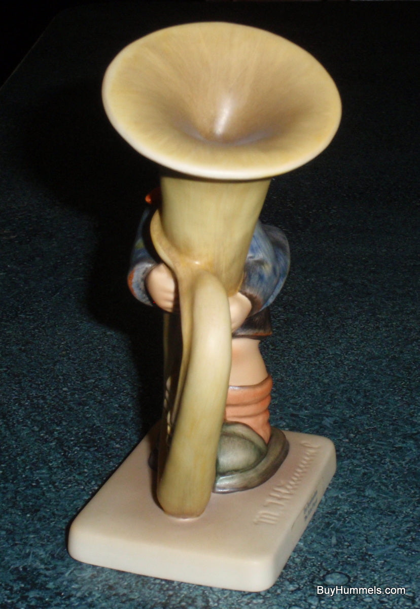 "The Tuba Player" Goebel Hummel Figurine #437 - Little Boy With BIG Tuba!