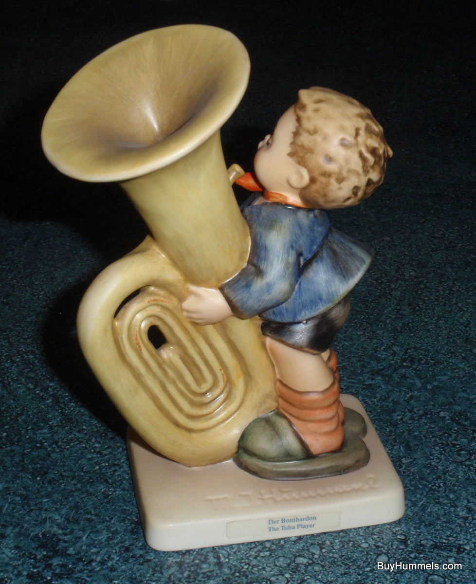 "The Tuba Player" Goebel Hummel Figurine #437 - Little Boy With BIG Tuba!