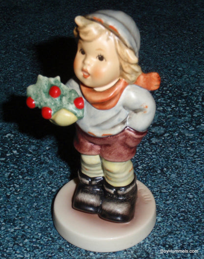 "Christmas Carol" Goebel Hummel Figurine Boy With Mistletoe Model #2073/B