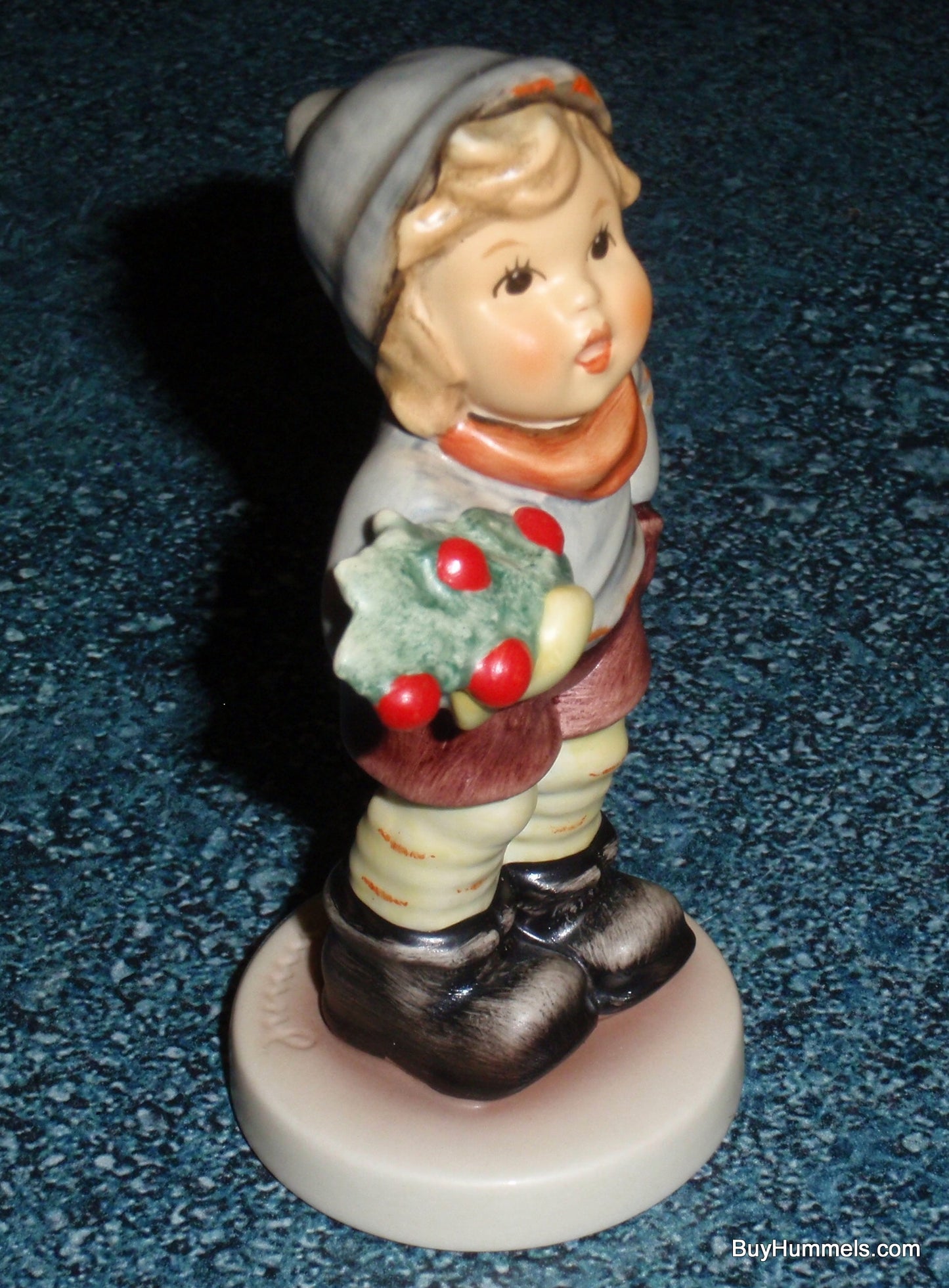 "Christmas Carol" Goebel Hummel Figurine Boy With Mistletoe Model #2073/B