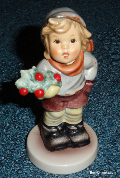 "Christmas Carol" Goebel Hummel Figurine Boy With Mistletoe Model #2073/B