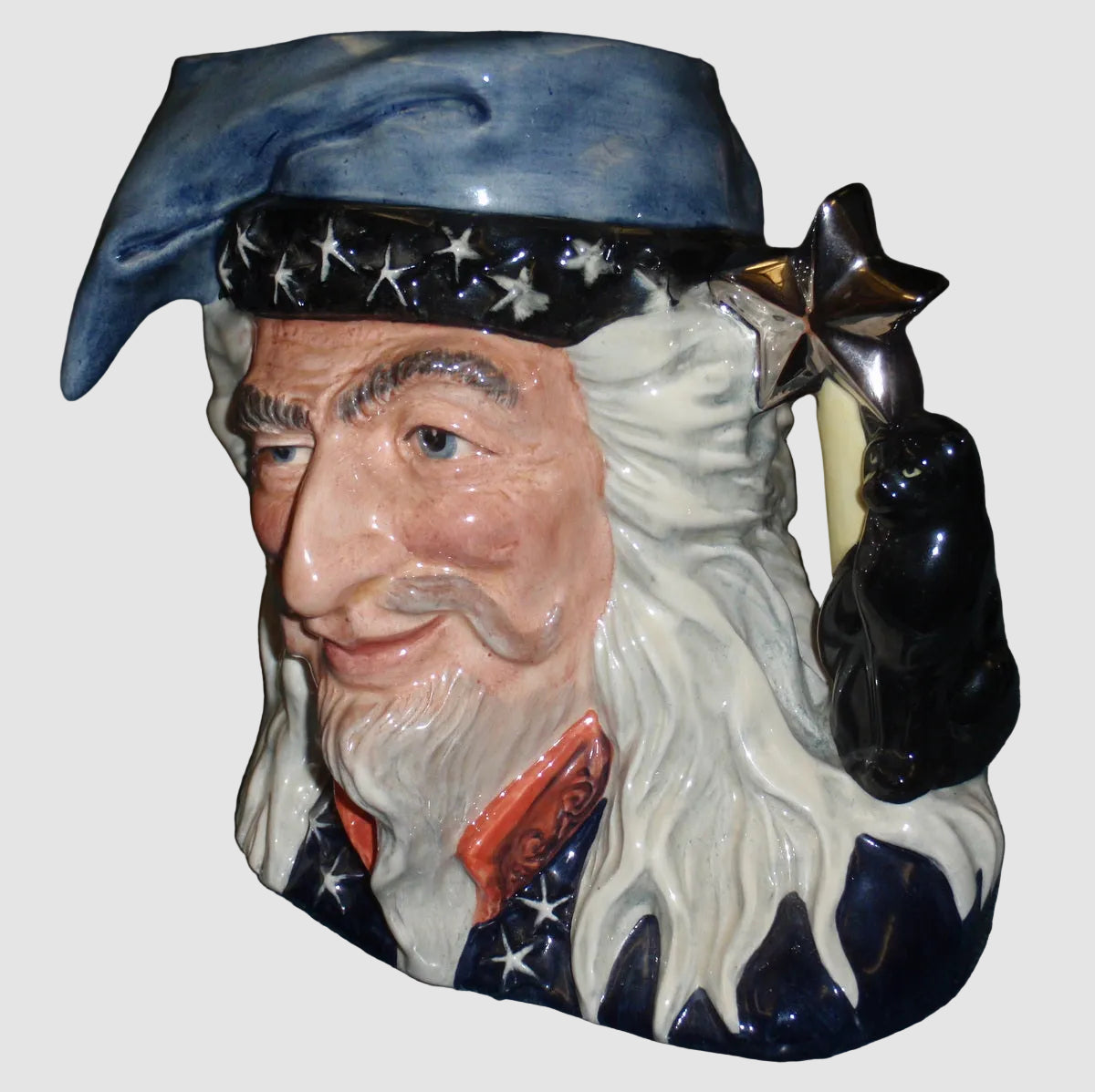 "The Wizard" Royal Doulton Character Toby Jug D6862 - Large (6.75")