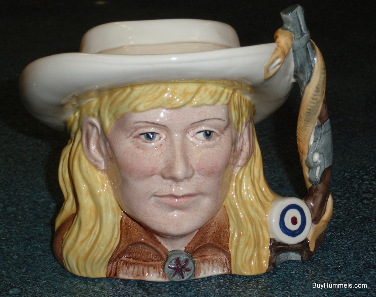 Annie Oakley Character Toby Jug D6732 Royal Doulton Wild West Collection