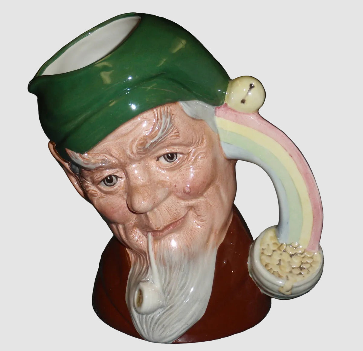 "Leprechaun" Royal Doulton Character Toby Jug D6847 - Large 7"