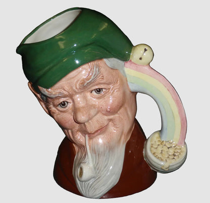 "Leprechaun" Royal Doulton Character Toby Jug D6847 - Large 7"