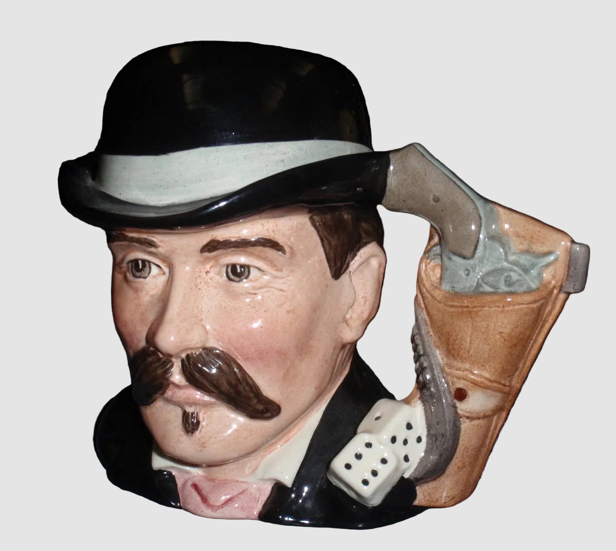 "Doc Holliday" Royal Doulton Character Toby Jug D6731 - Wild West Collection (5.5")