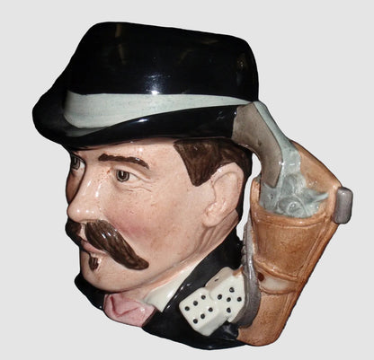 "Doc Holliday" Royal Doulton Character Toby Jug D6731 - Wild West Collection (5.5")