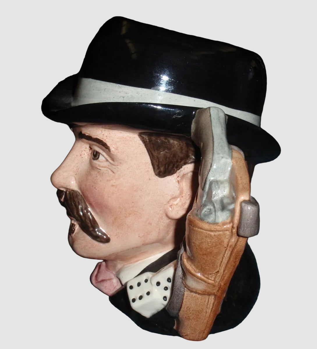 "Doc Holliday" Royal Doulton Character Toby Jug D6731 - Wild West Collection (5.5")