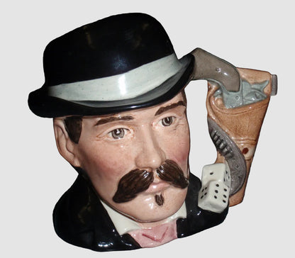 "Doc Holliday" Royal Doulton Character Toby Jug D6731 - Wild West Collection (5.5")