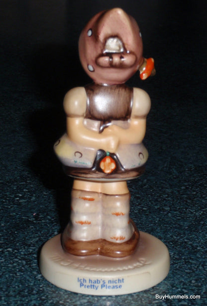"Pretty Please" Goebel Hummel Figurine #489 - Girl with Flower (3.5")