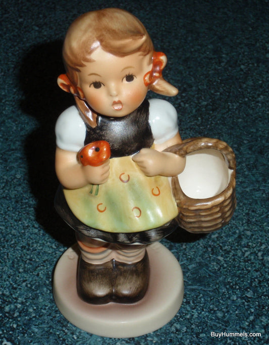 "Sister" Goebel Hummel Figurine #98/2/0 - Little Girl In Yellow Dress With Basket And Flower!