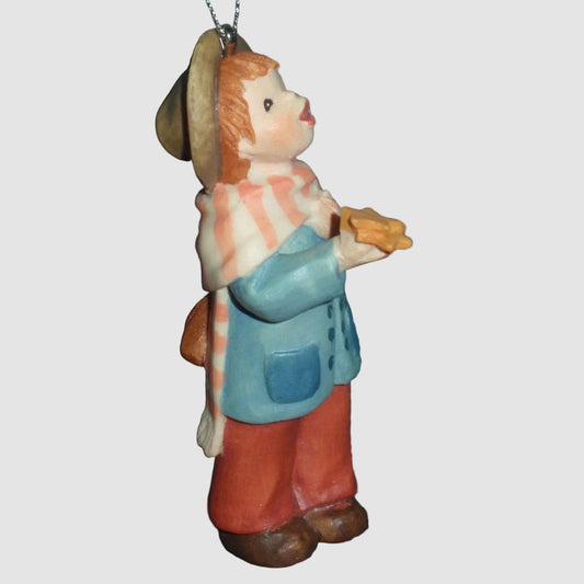 Toriart ANRI Star Struck Christmas Ornament 627013 Juan Ferrandiz Italy Boy Singing Star Vintage Box
