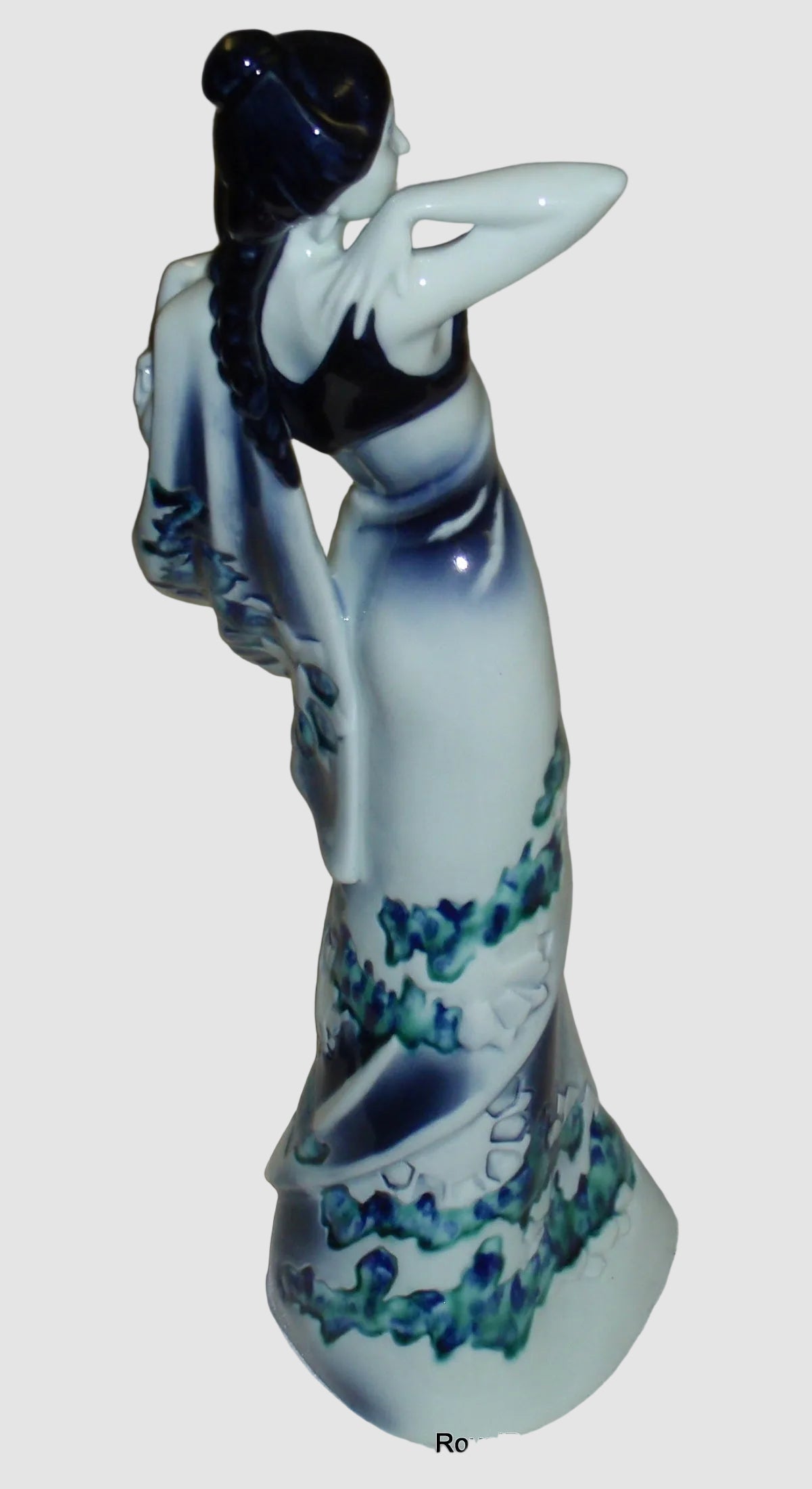 "Eastern Grace" Royal Doulton Figurine HN3683 - Rare Blue Flambe (12.25")